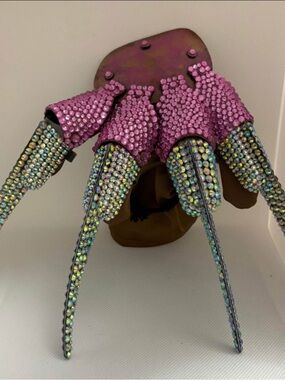 Rhinestone Freddy Krueger Glove + Crystal Bracelet Halloween Costume